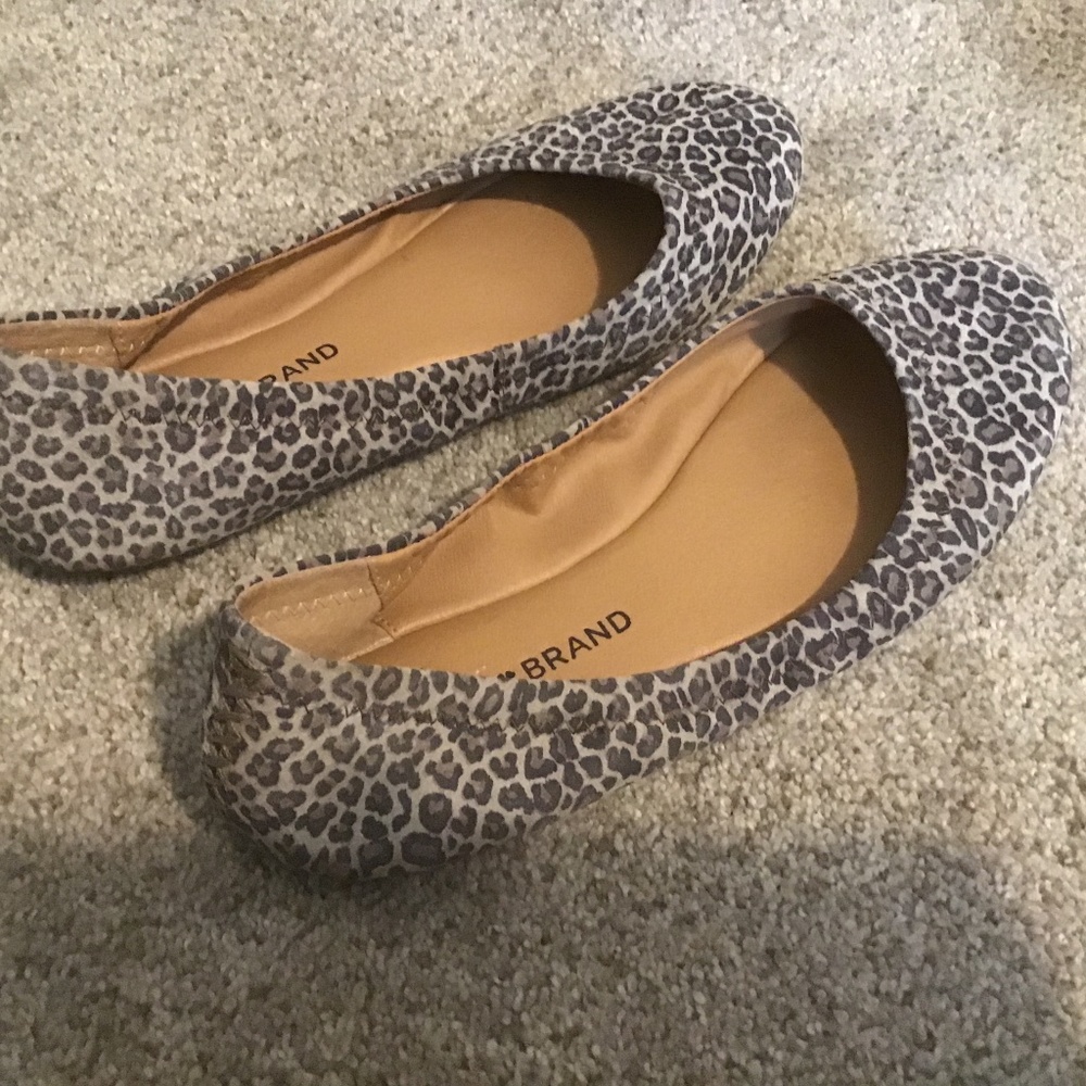 Lucky Brand leopard print flats